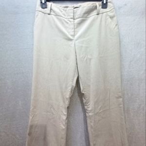 The Limited Cassidy Fit Dress Pants Women Size 6R Beige Bootcut Career